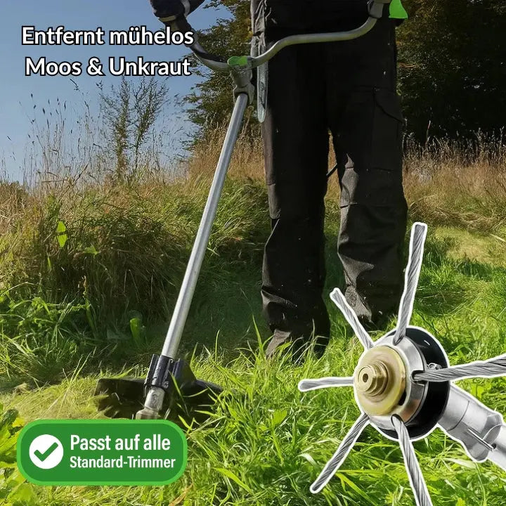 Rynx | Remove weeds like a pro – with the 6-inch steel brush head