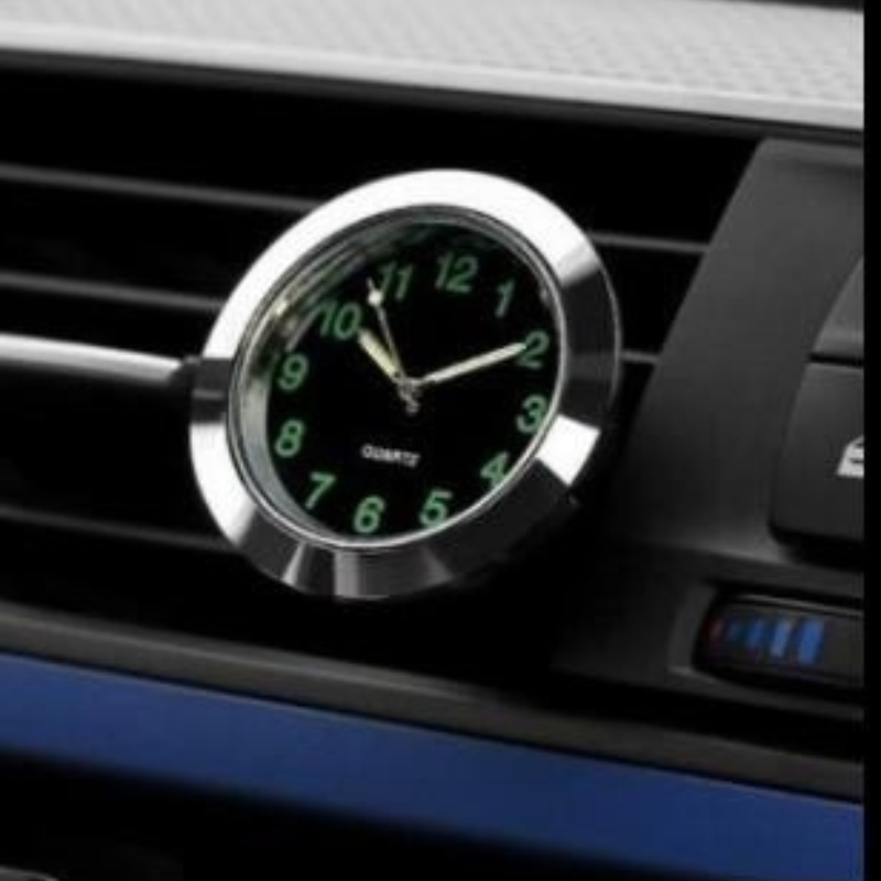 Rynx | AutoTime Mini Analog Watch – Self-adhesive and Stylish Design for Car Interior