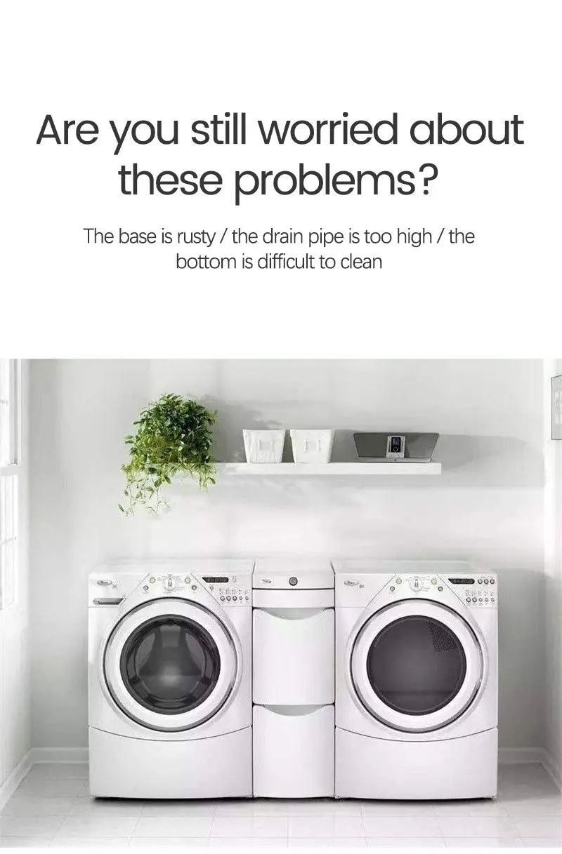 Rynx | Adjustable Washing Machine Stand with Wheels