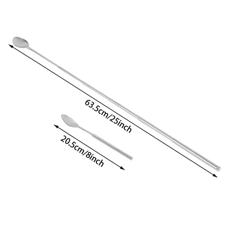 Rynx | Adjustable Stainless Steel Cutlery Set with Extendable Fork and Spoon