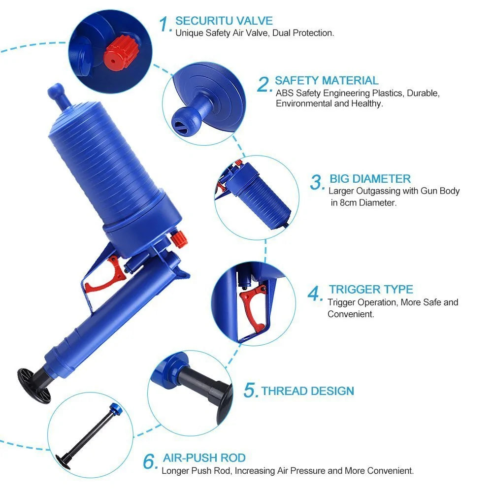 Rynx | Air-Driven Clog Drain Blaster Gun