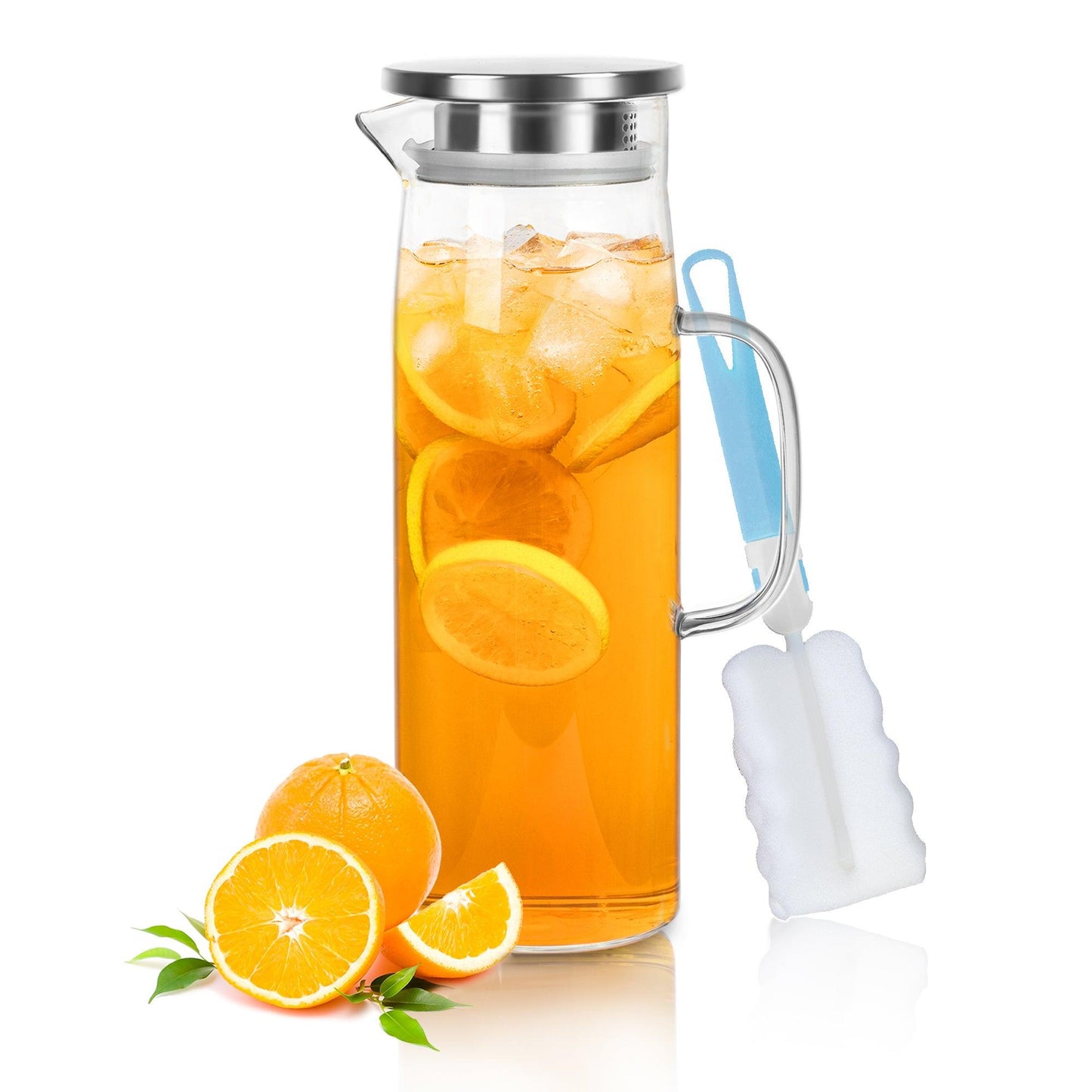 Rynx | Cylindrical heat-resistant glass jug