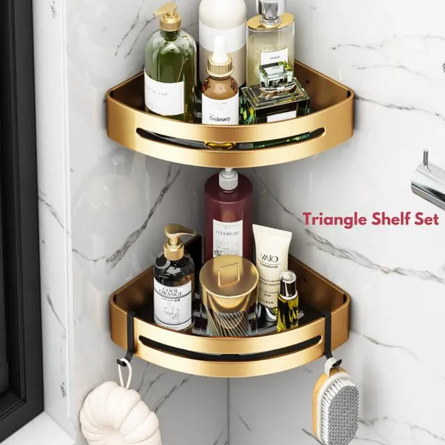 RYNX | Bathroom Shelf Set - Stylish And Functional Storage 2 Layer Triangle