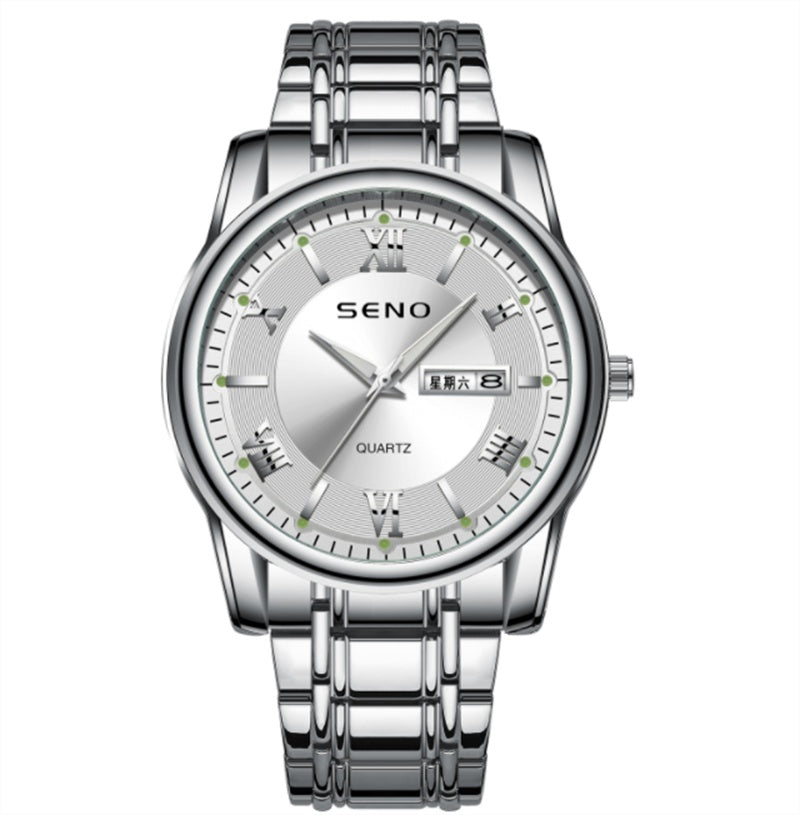 Rynx | Men's Luminous Waterproof Dual Calendar Mercury Watch