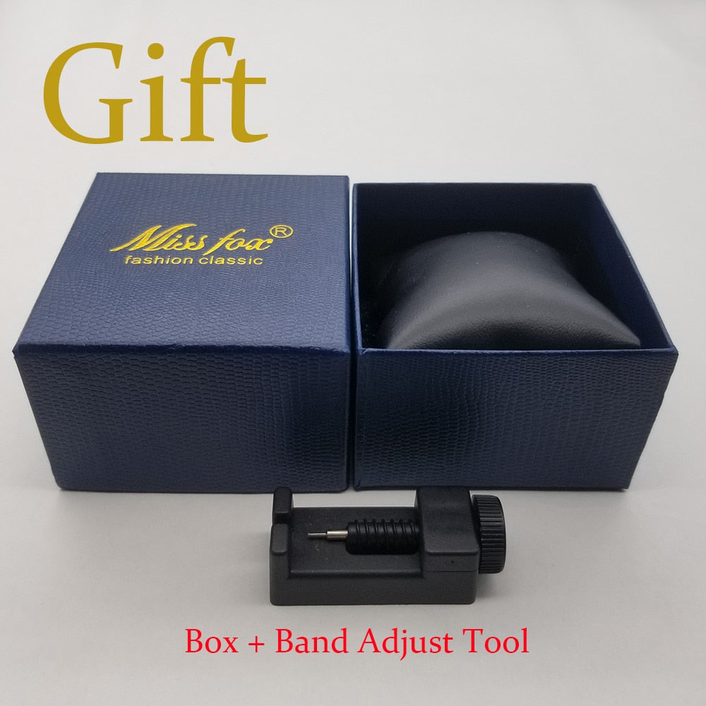 RYNX | Missfox Ice Out Square Watch For Men