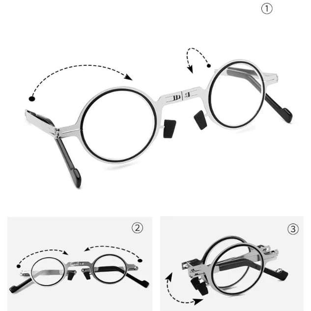 RYNX | screwless foldable reading glasses made of titanium material