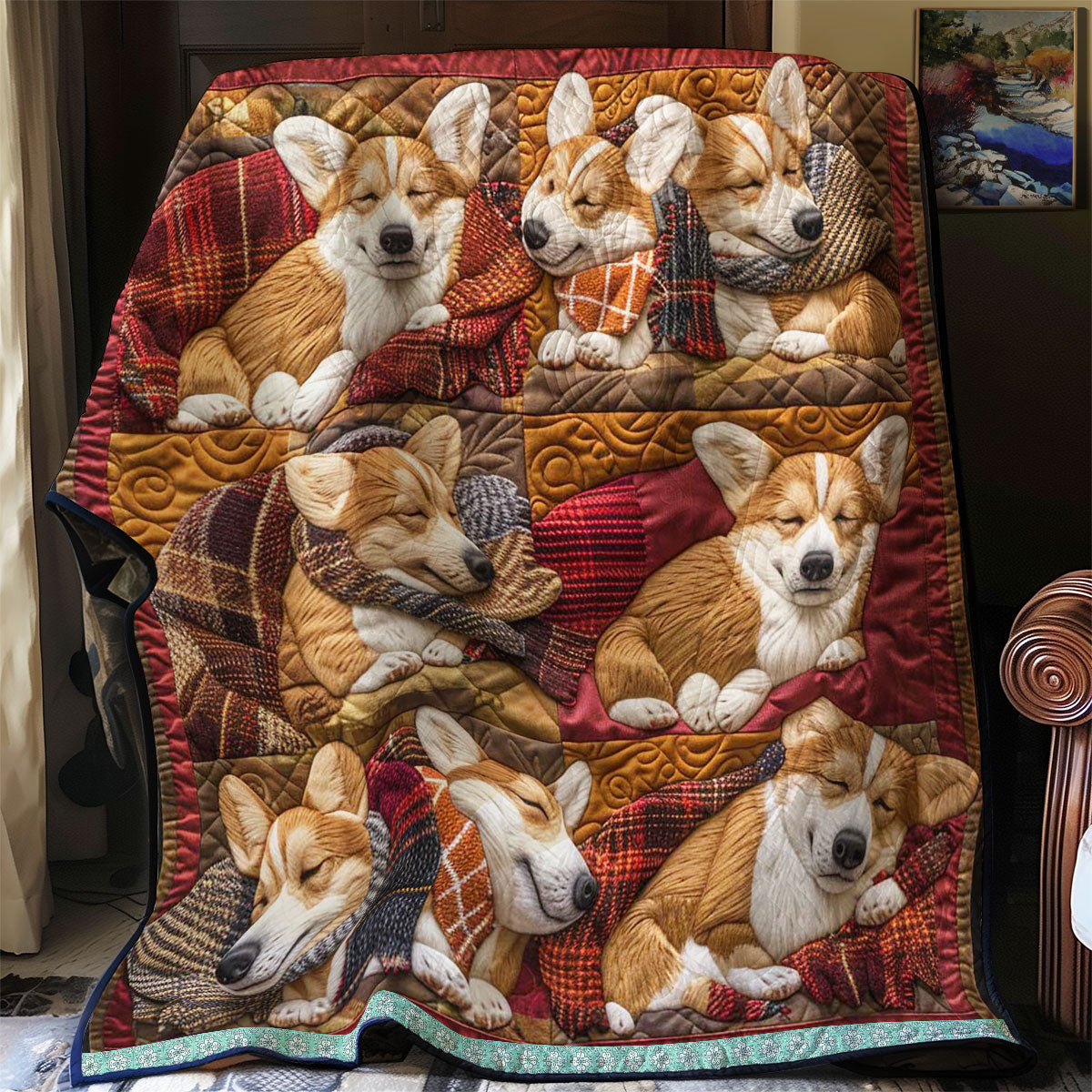 Rynx | Corgi Cuddle Time Quilt