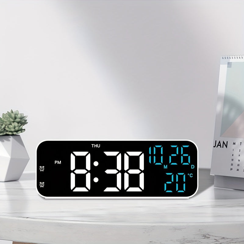 Rynx | DeskTime - Digital USB Desk Clock with Date and Temperature Display
