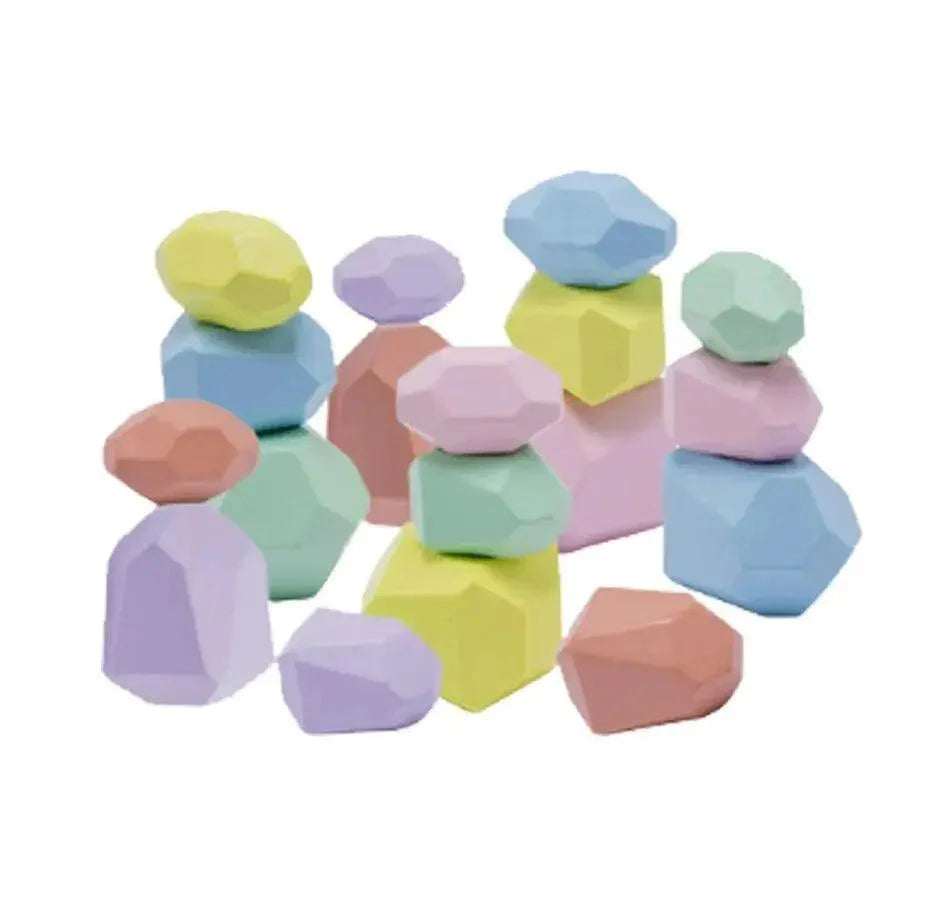 Rynx | Colorful Wooden Building Blocks Set for Creative Learning and Logical Development