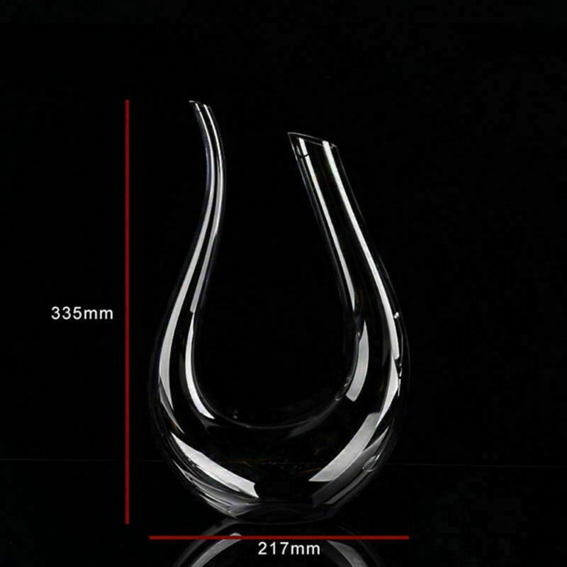 RYNX | Crystal U-Shaped 1500Ml Wine Decanter