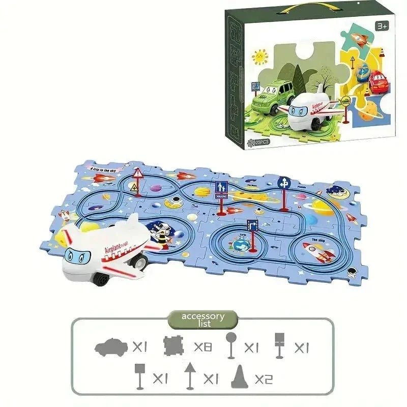 Rynx | Kids Track Car Set