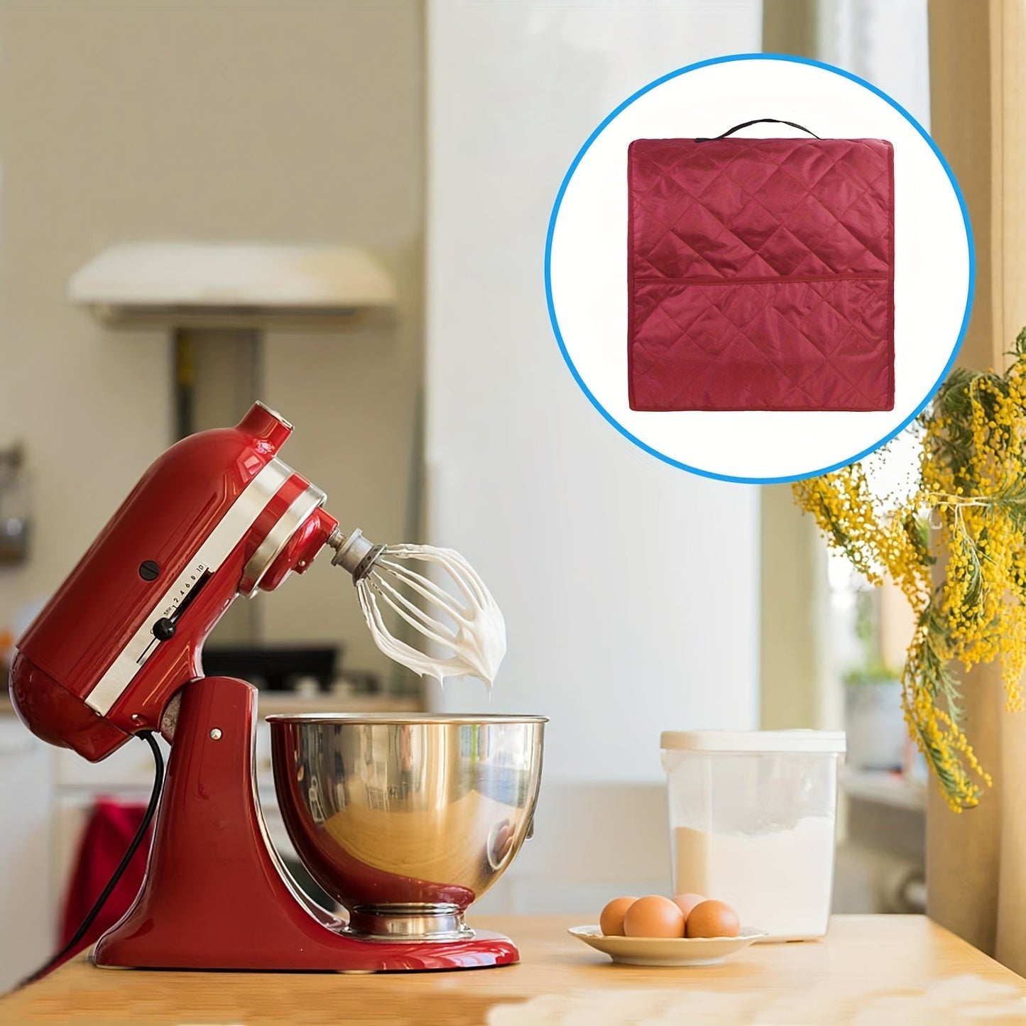 Rynx | Stand Mixer Cover for KitchenAid - Dust Proof Cover with Accessory Storage Pockets and Handles - Fits All Tilt Head and Bowl Lift Models (4.5-5 Quart)