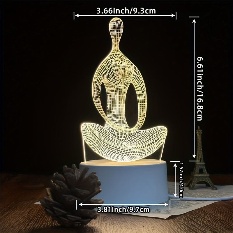Rynx | ZenLight - 3D Yoga Night Lamp with USB Connection