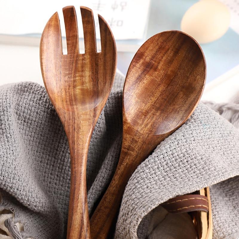 Rynx | Acacia Wood Salad Set - Handmade - Sustainable - Perfect For Every Kitchen