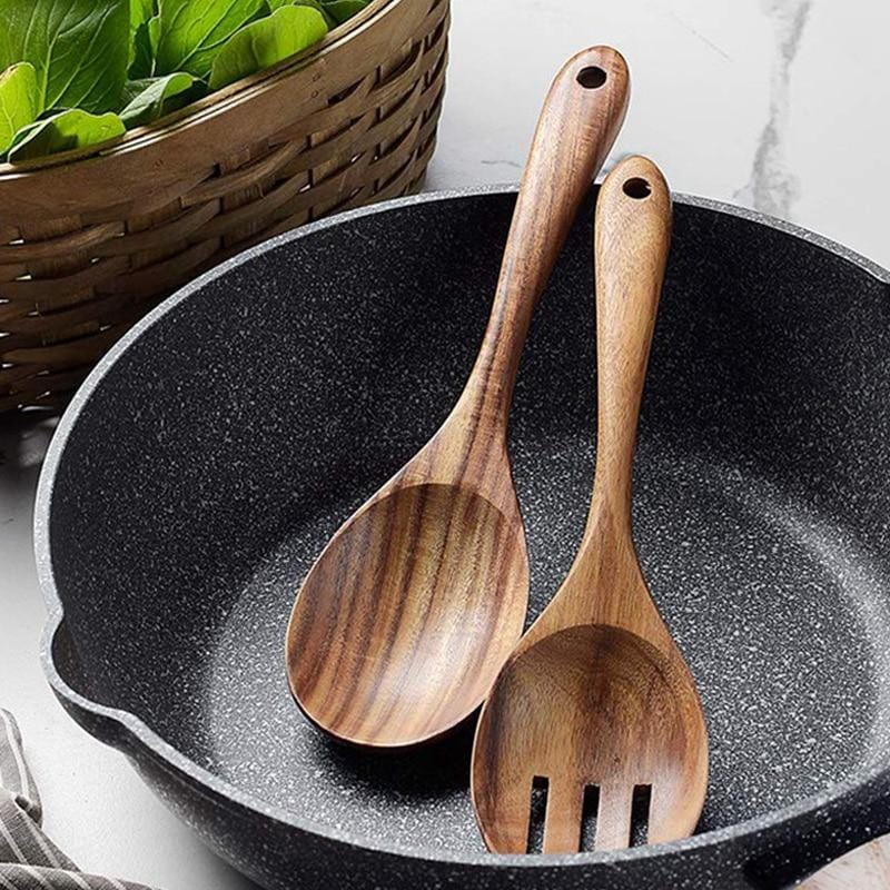 Rynx | Acacia Wood Salad Set - Handmade - Sustainable - Perfect For Every Kitchen