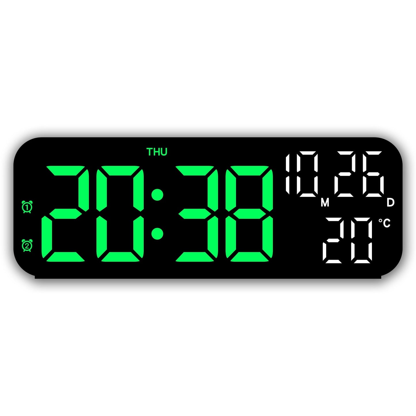 Rynx | DeskTime - Digital USB Desk Clock with Date and Temperature Display