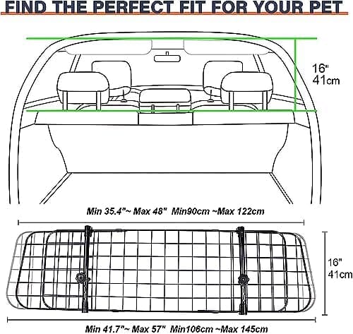 Rynx | Adjustable pet barrier for SUVs, vehicles and cars