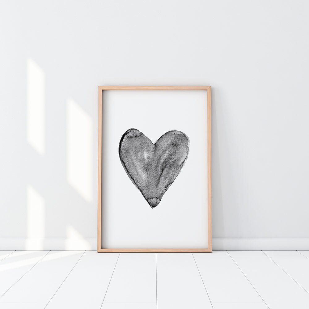 Rynx | Watercolor Heart, black