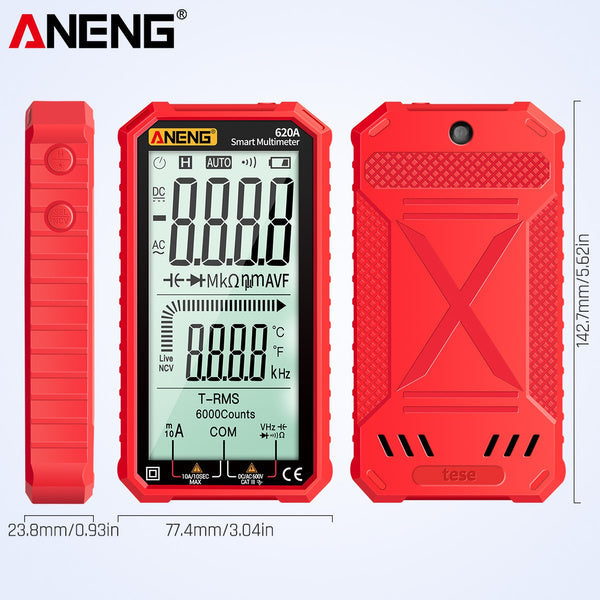 Rynx | ANENG 4.7-inch LCD screen 6000 count AC/DC digital multimeter
