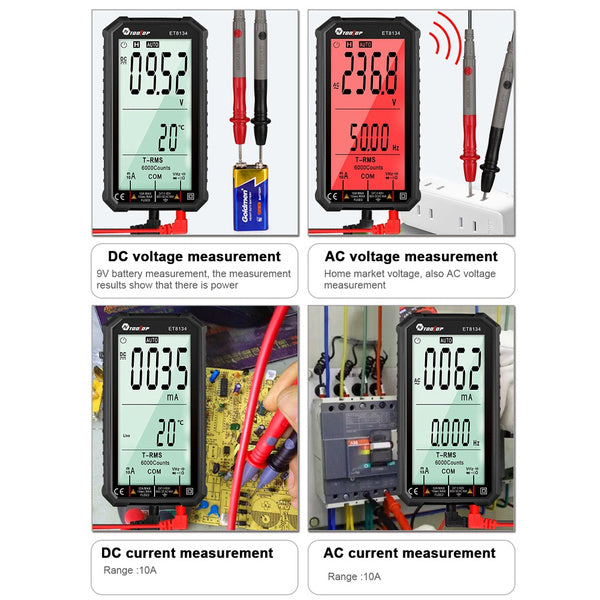 Rynx | ANENG 4.7-inch LCD screen 6000 count AC/DC digital multimeter