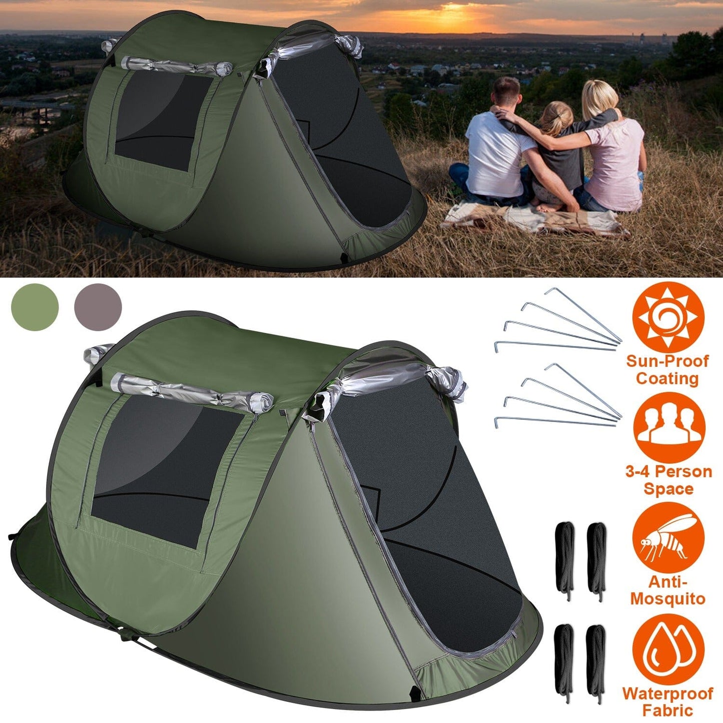 Rynx | Automatic Pop Up Camping Tent
