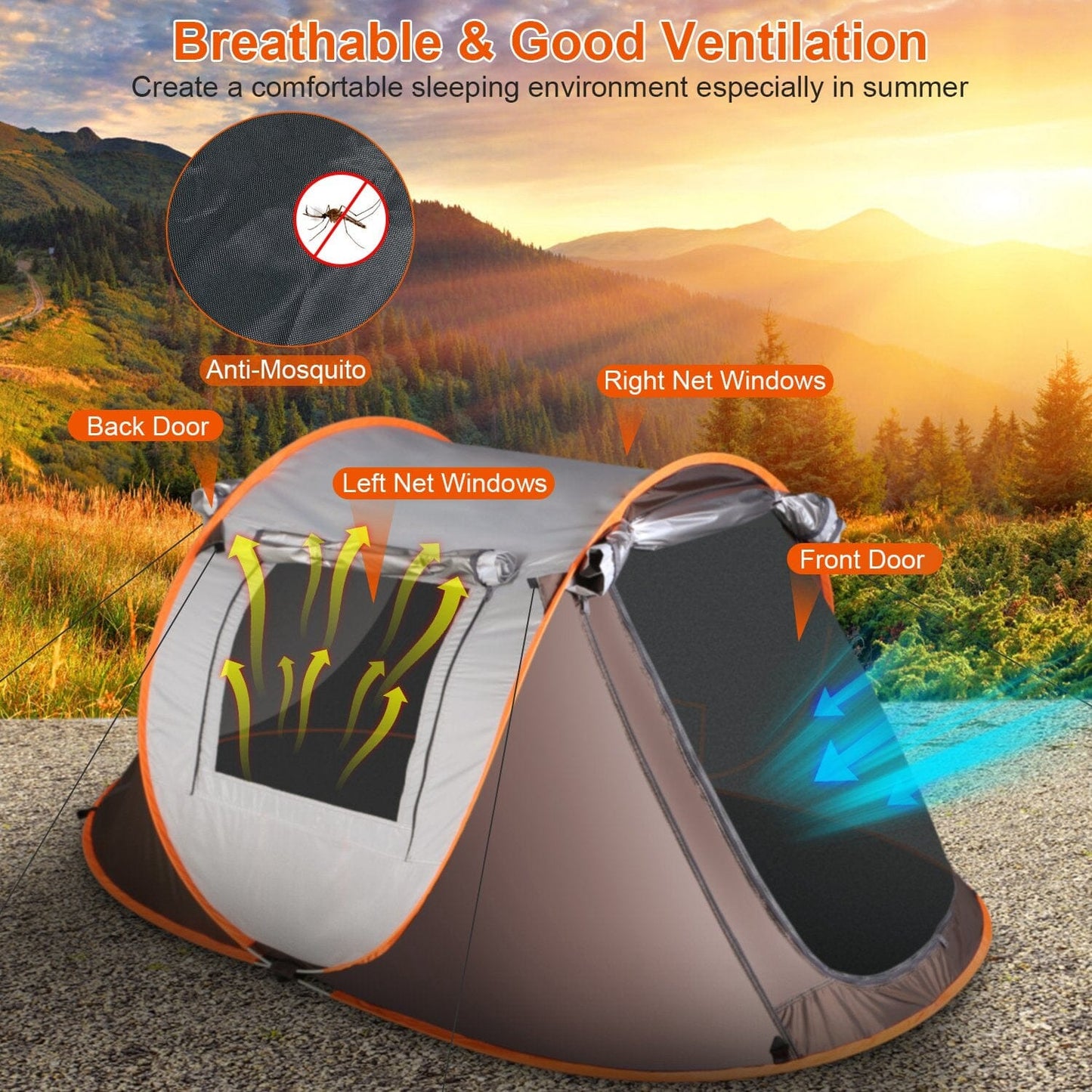 Rynx | Automatic Pop Up Camping Tent