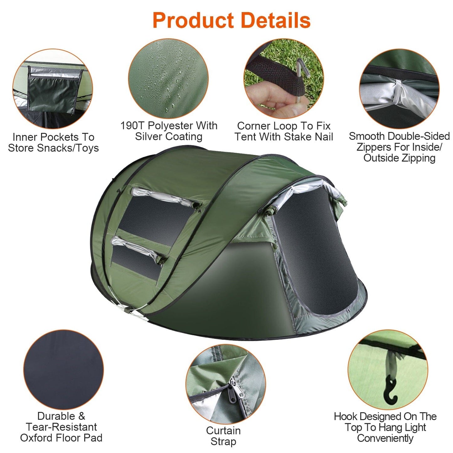 Rynx | Automatic Pop Up Camping Tent