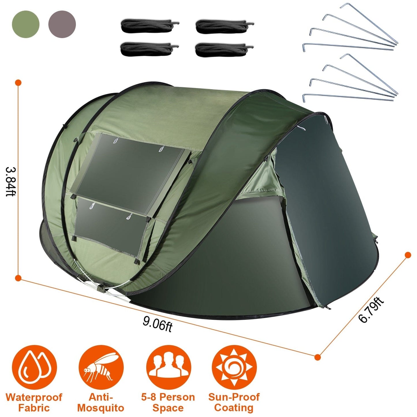 Rynx | Automatic Pop Up Camping Tent