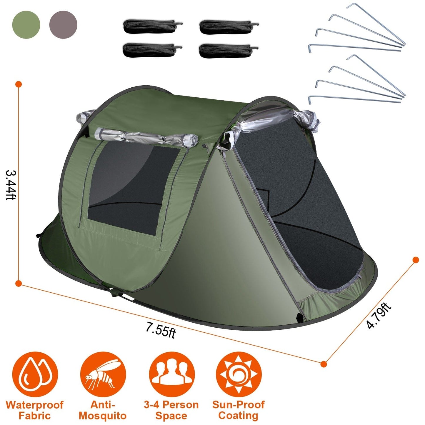 Rynx | Automatic Pop Up Camping Tent