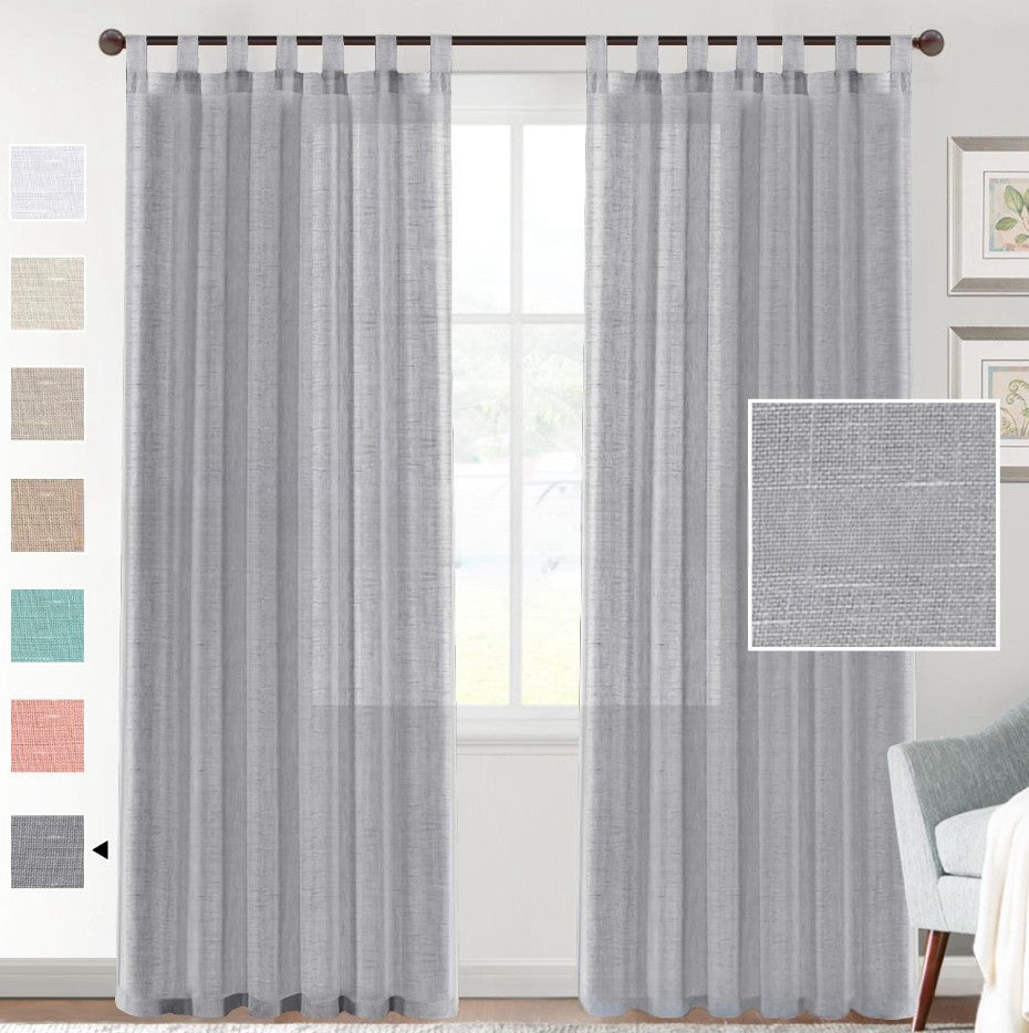 Rynx | Linen Yarn Curtain Transparent Window Screen