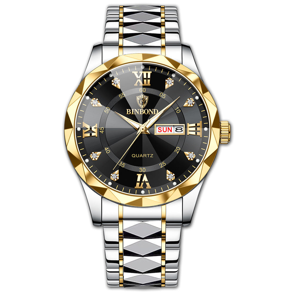 Rynx | Waterproof Luminous Dual Calendar Watch Men