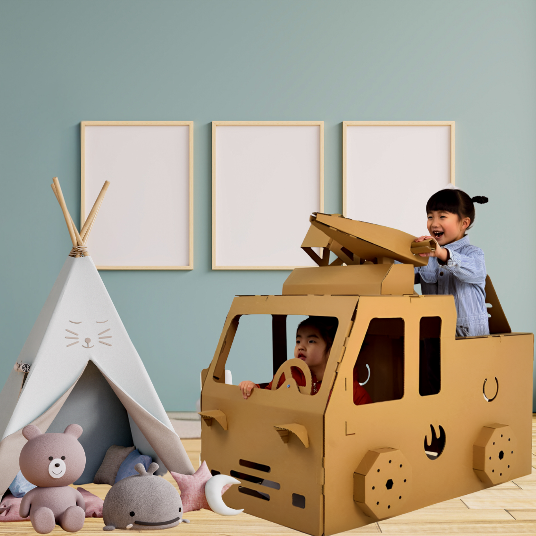 RYNX | Creative Cardboard Set - DIY Figures Building and Playing Fire Brigade