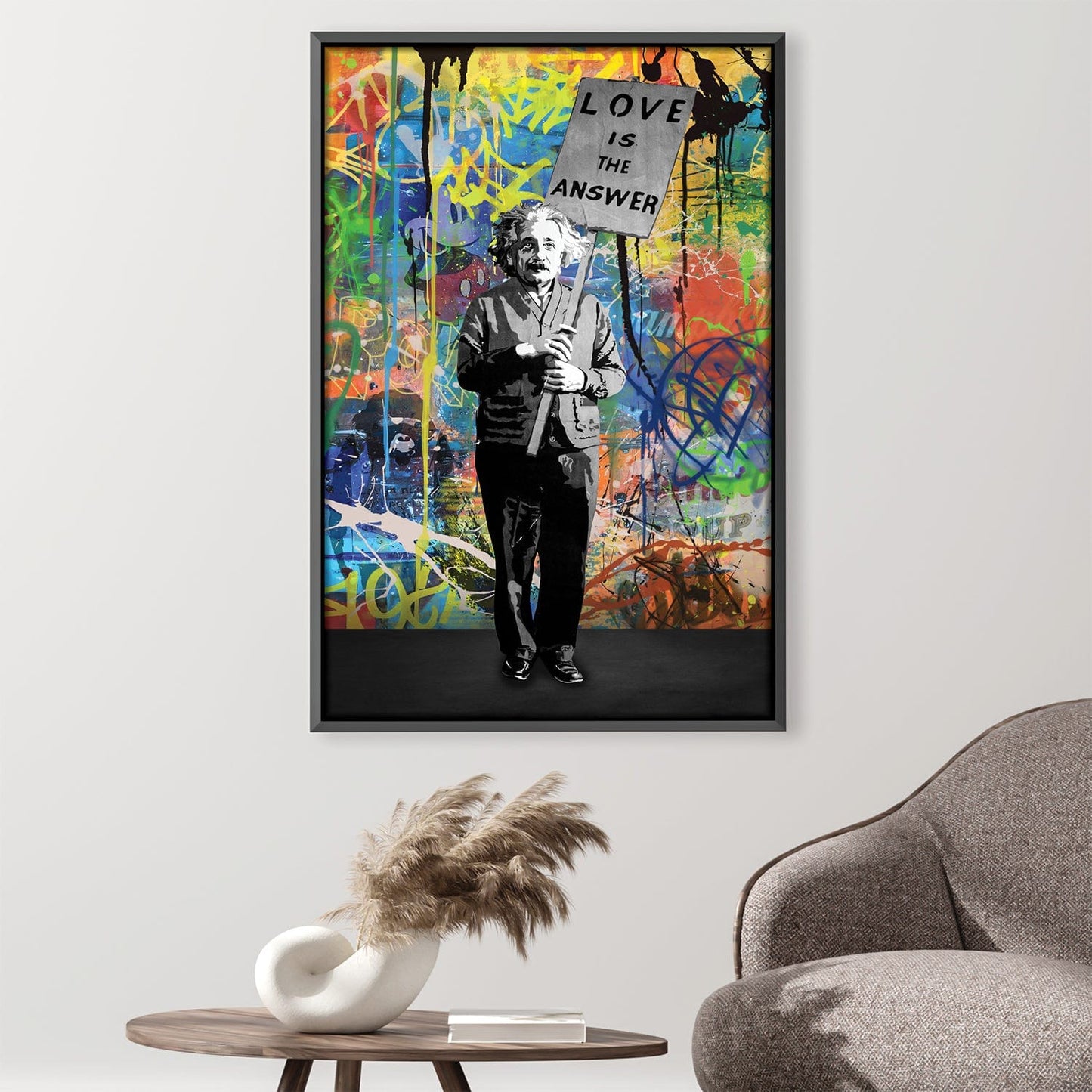 Rynx | Banksy Graffiti Einstein Canvas