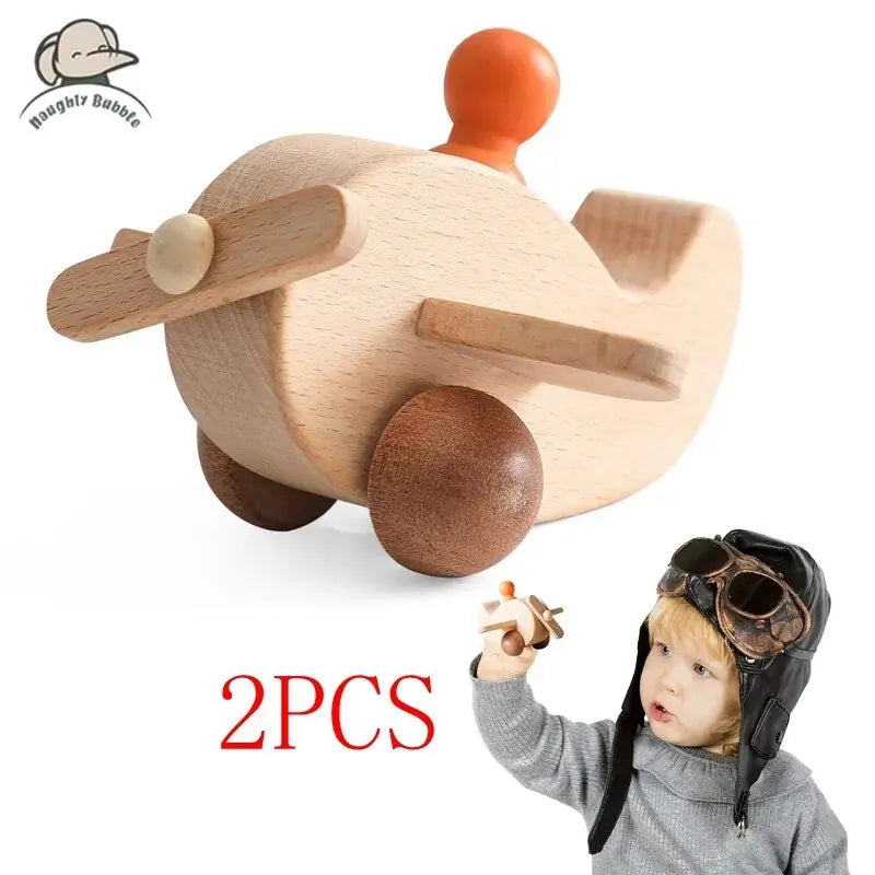 Rynx | Educational Wooden Train Set for Babies - Montessori-Inspired Learning Toy with Trolley and Number Blocks