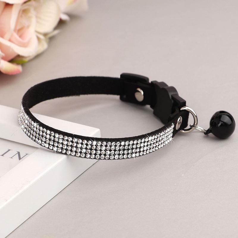 Rynx | Soft Suede Rhinestone Cat Collar