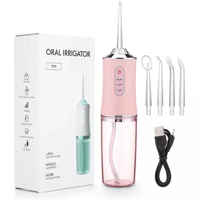 RYNX | Waterproof Irrigator Dental Cleaner, Cordless & Rechargeable Water Flosser