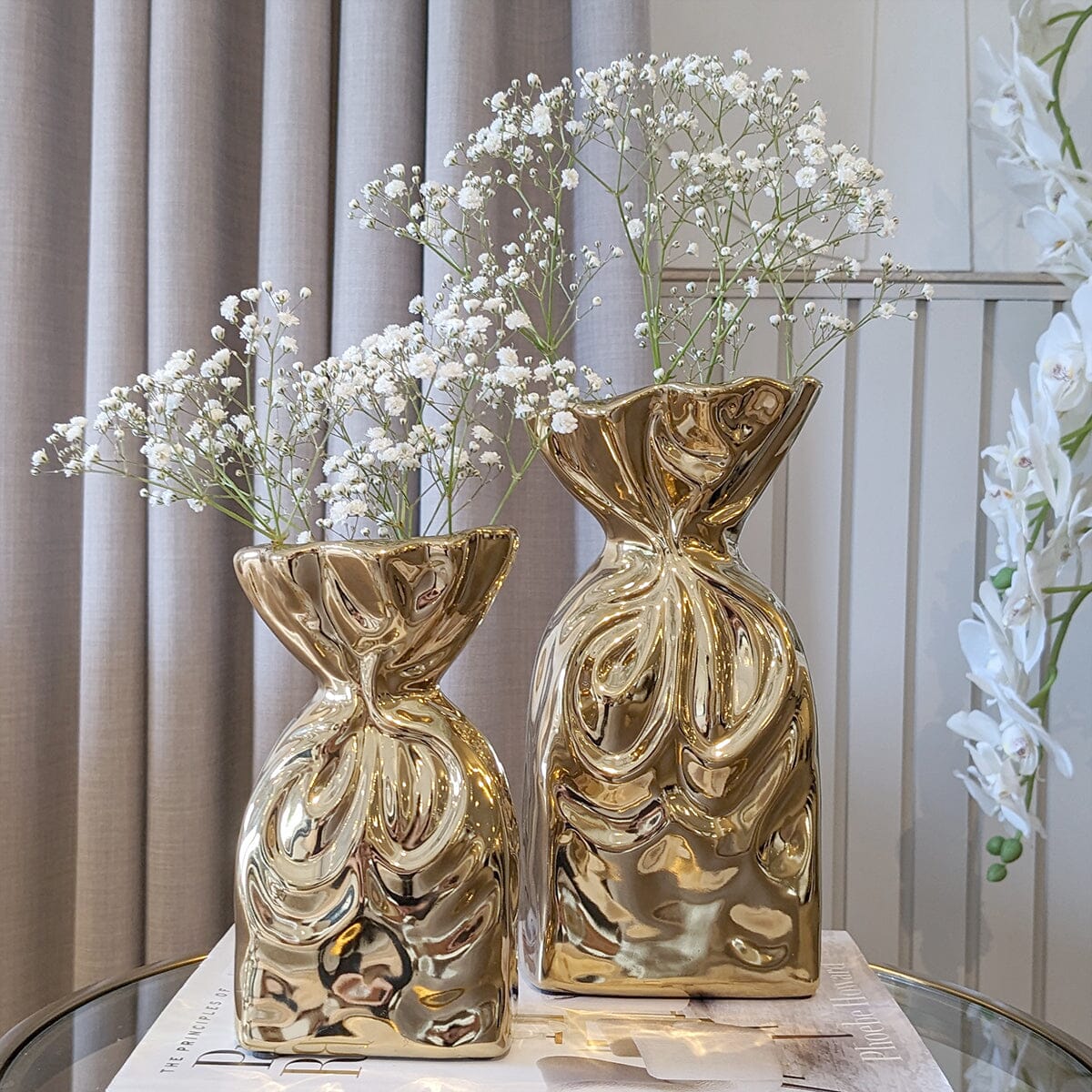 Rynx | Gildora - Golden Vases for Modern Spaces