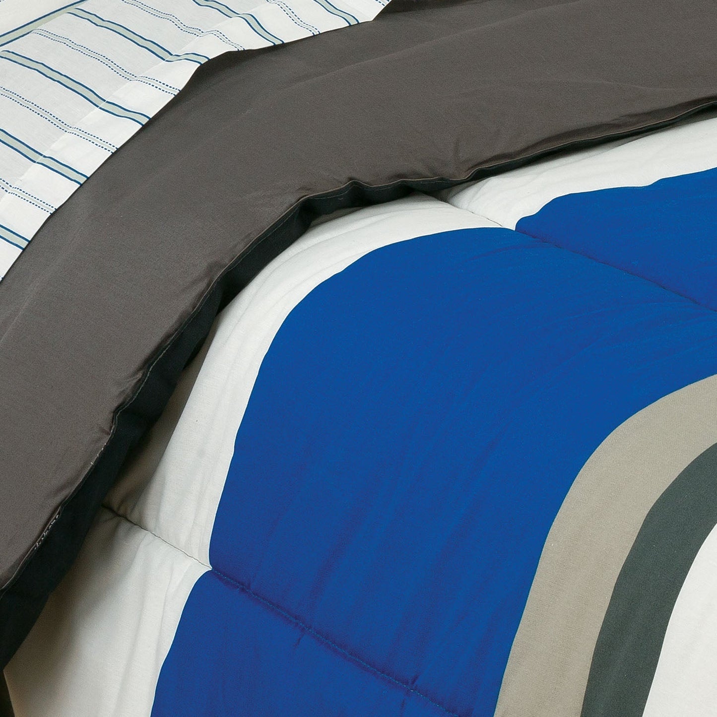 Rynx | Brooklyn Flat Rugby Stripe Bed-in-a-Bag Set