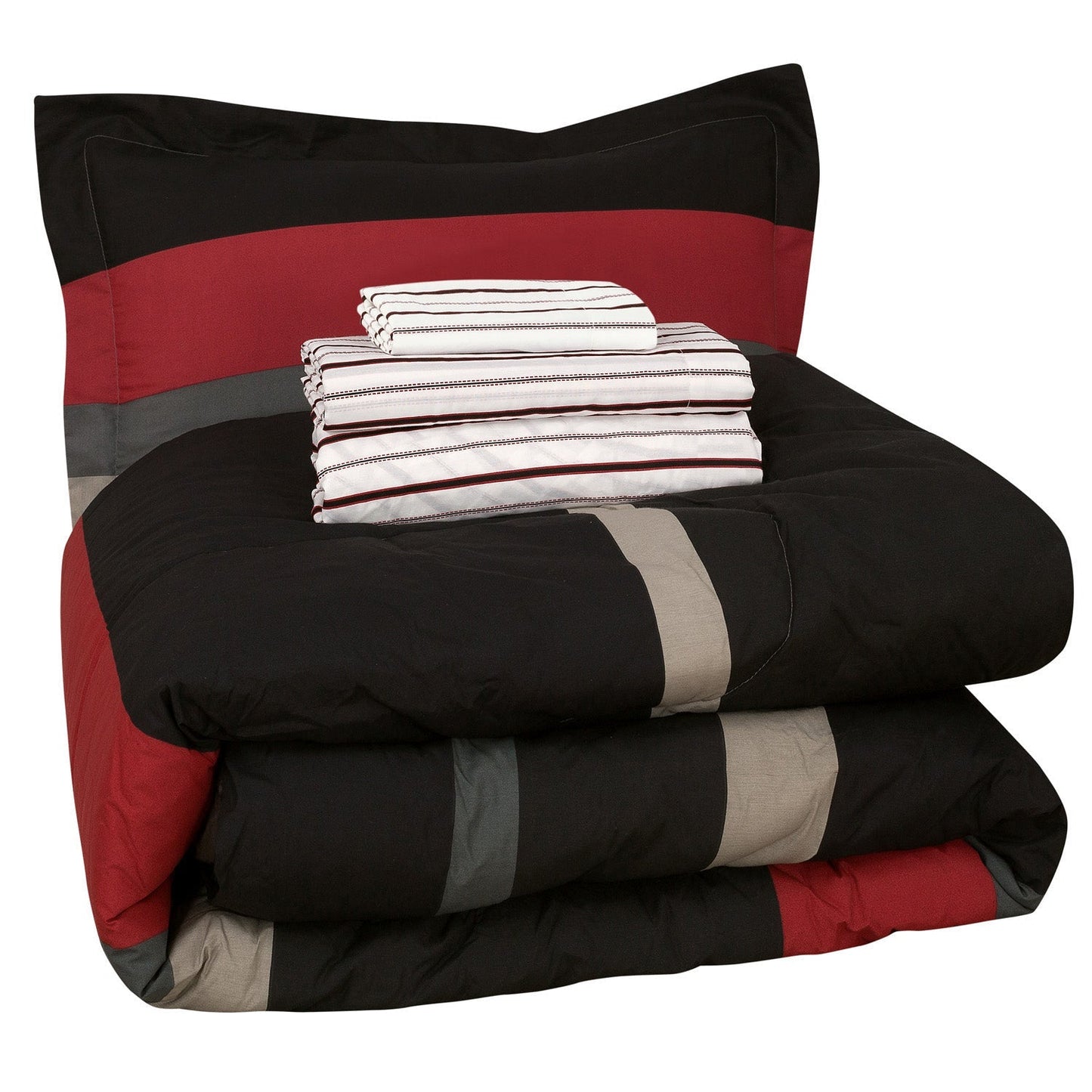 Rynx | Brooklyn Flat Rugby Stripe Bed-in-a-Bag Set
