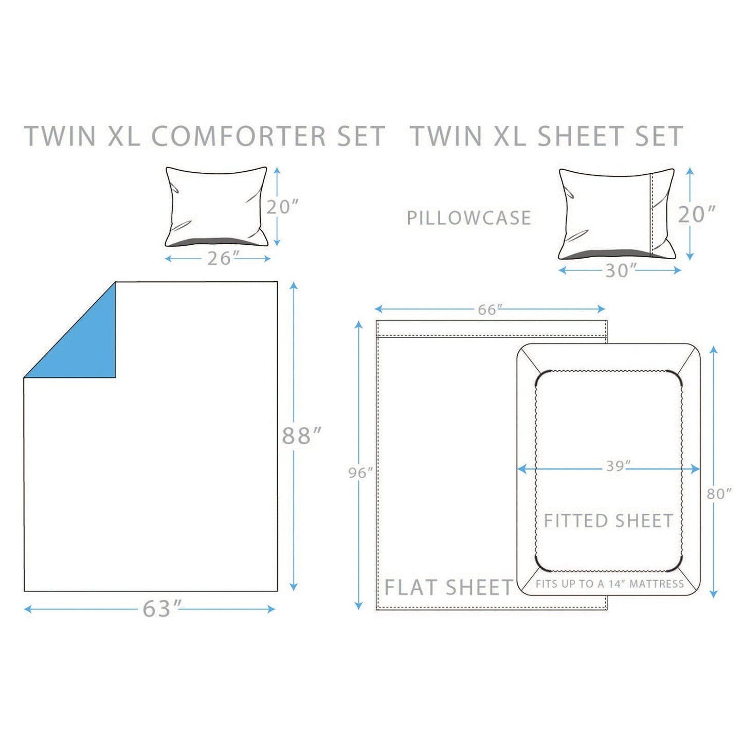 Rynx | Brooklyn Flat Rugby Stripe Bed-in-a-Bag Set