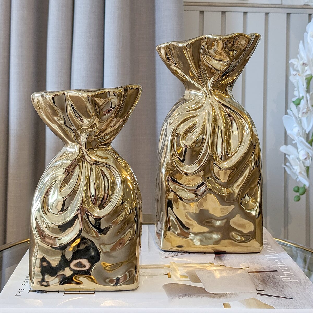 Rynx | Gildora - Golden Vases for Modern Spaces
