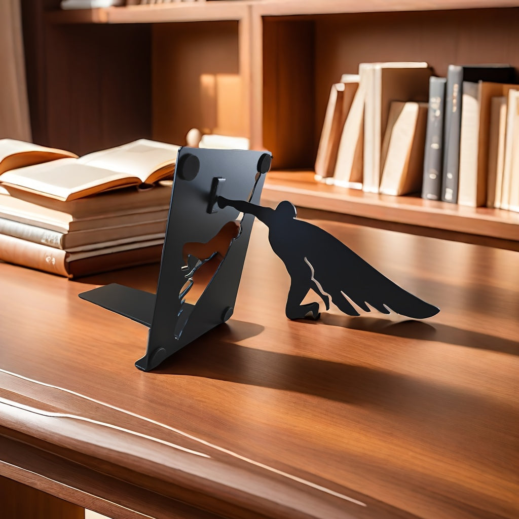 Rynx | IronHold - Simple Cast Iron Bookend - Ideal Gift for the Home