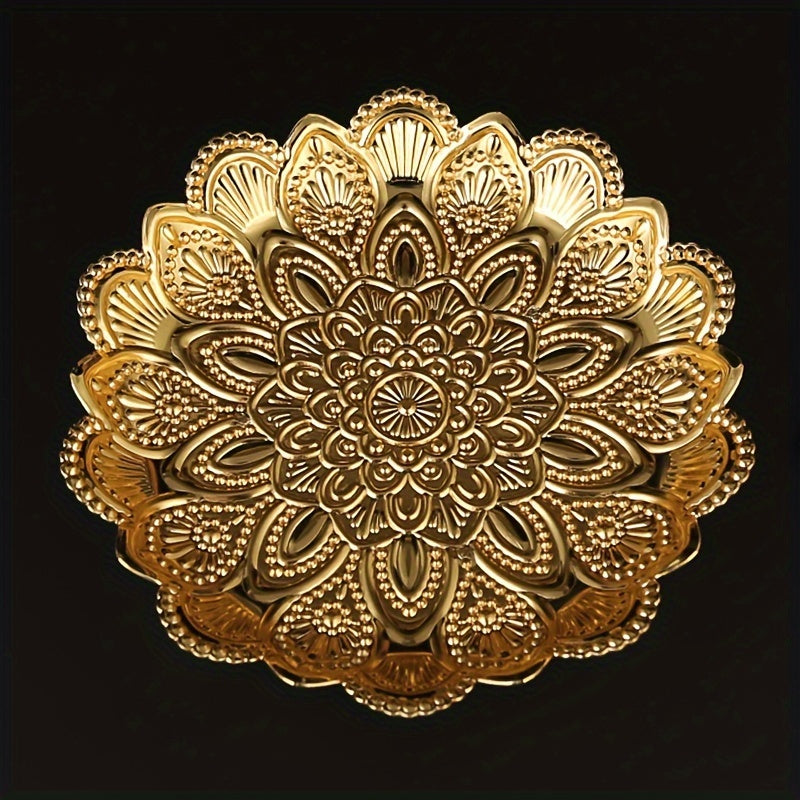 Rynx | GuldServe - Gold Metal Fruit Bowl in Filigree Style
