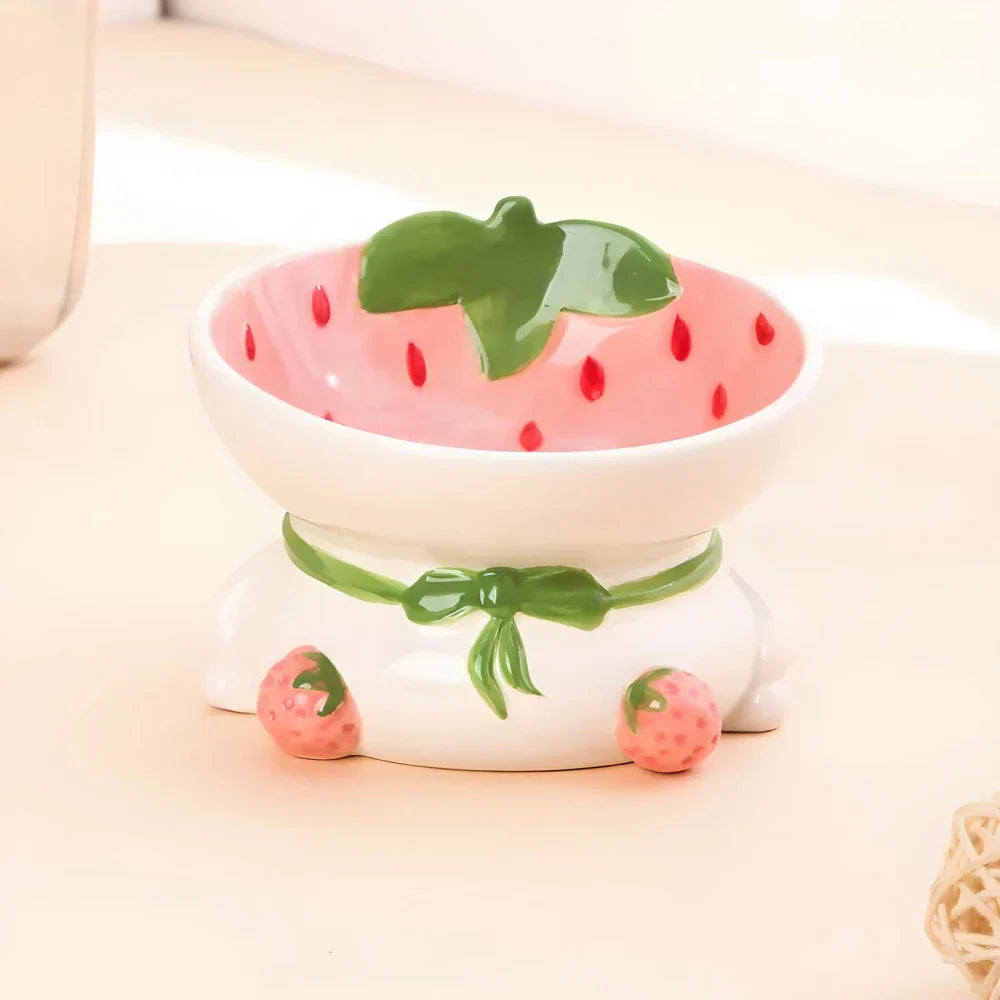 Rynx | Slanted elevated ceramic cat bowl