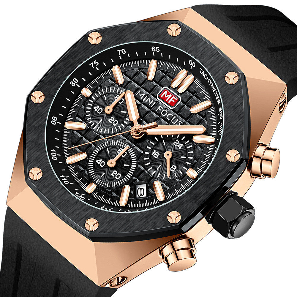 Rynx | Multifunctional Waterproof Quartz Luminous Sports Men's Watch