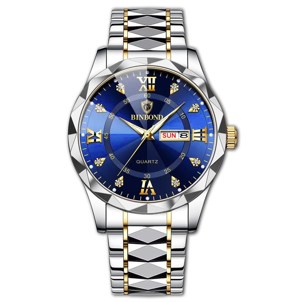 Rynx | Waterproof Luminous Dual Calendar Watch Men