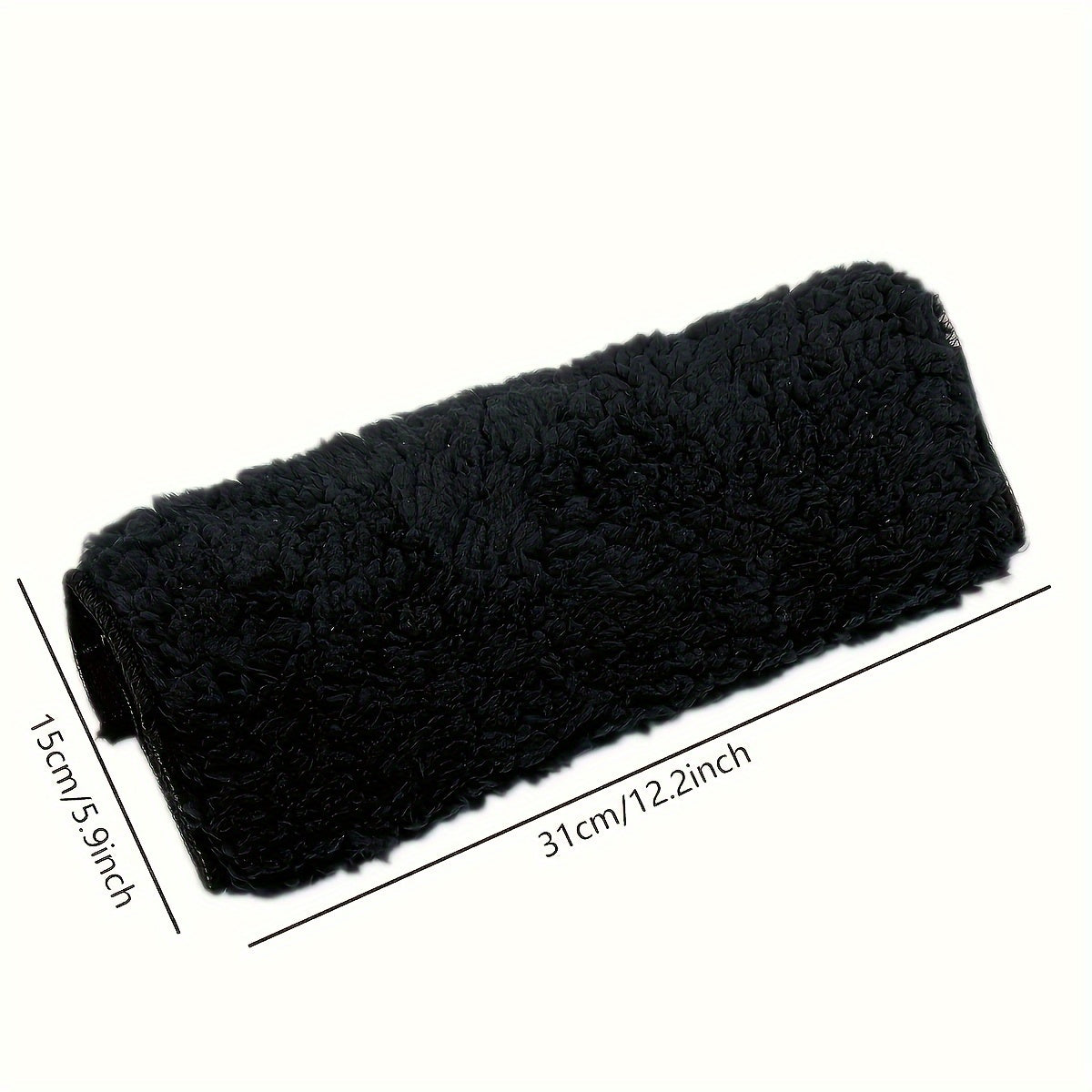 Rynx | 2 Pack Soft Wheelchair Armrest Covers – Non-Slip Protective Pads for Office Chair Arms, Comfort Travel Accessories – Black