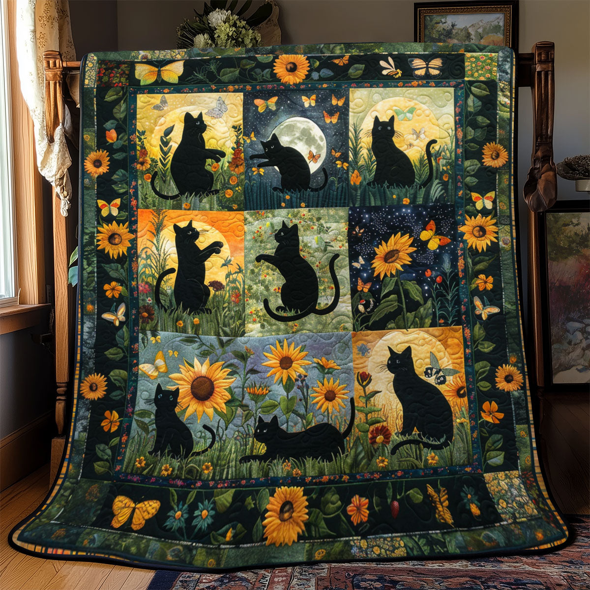 Rynx | Dream Black Cats Quilt