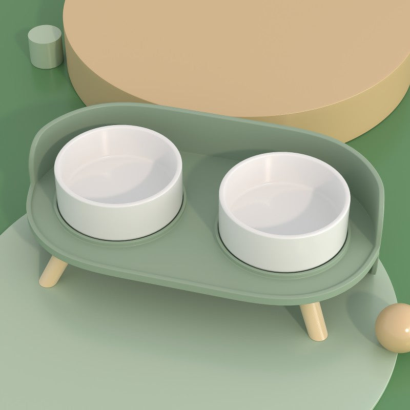 Rynx | Bone China Double Cat Bowl