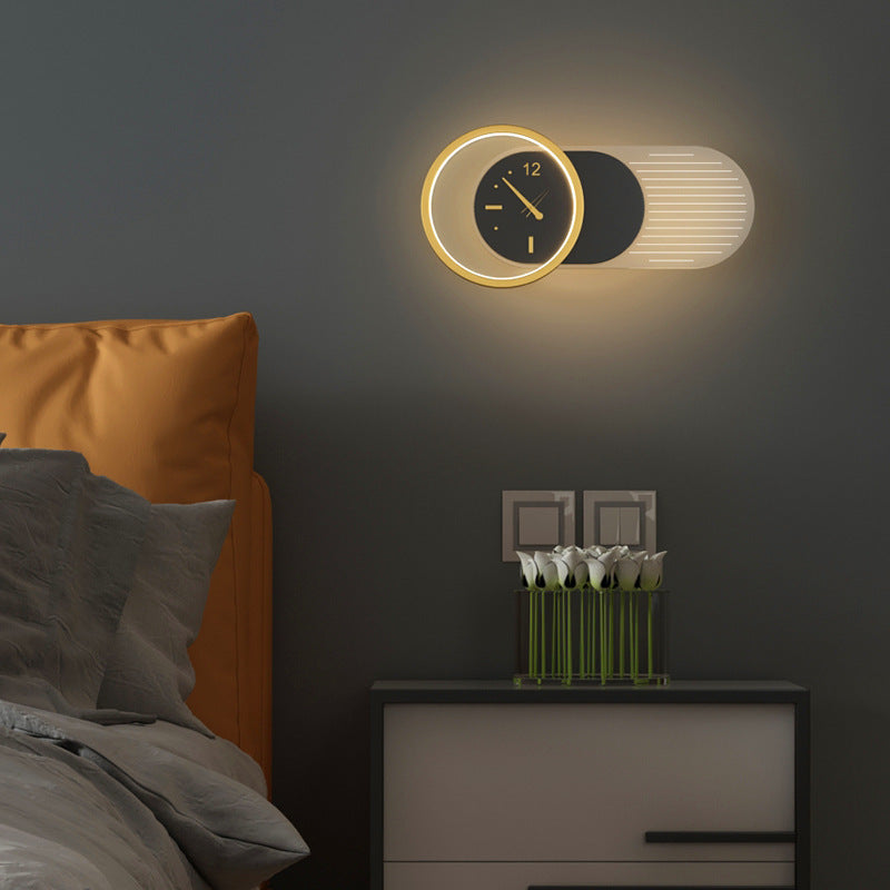 RYNX | Nordic Minimalist Silent Clock Wall Lamp
